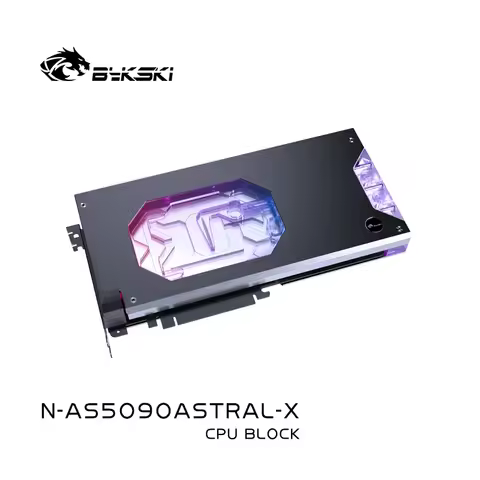 Bykski N-AS5090ASTRAL-X GPU Block for ASUS ROG ASTRAL RTX 5090 O32G GAMING Graphics Card PC Water Co