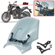 New CB 650R Motorcycle Front Windscreen Airflow Wind Deflector Fly Screen Windshield Fit For Honda C