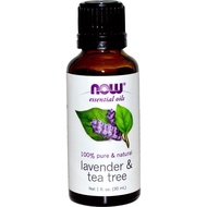 Now Foods, Pure Lavender &amp; Tea Tree Essential Oil (30 ml)