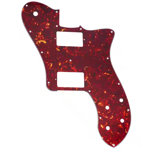 Musiclily Pro 15 Holes Covered HH Guitar Pickguard for Mexico Fender 72 Tele Deluxe Style Electric G