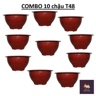 10 T48 bottom pots without drainage holes, code CN10X10T48, specializing in growing lotus or raising