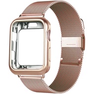 [HOT JUXXKWIHGWH 514] Milanese Loop Case สำหรับ Apple Watch Band 7 6 SE 5 4 41มม. 40มม. 44มม. 38มม. 42มม. สายนาฬิกาโลหะ Iwatch Series 7 Correa 45มม.