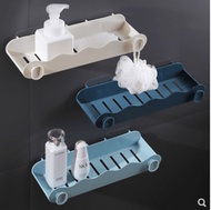 Home / Wall-mounted punch-free / storage rack / bathroom shampoo storage rack / bathroom wall / plastic rack