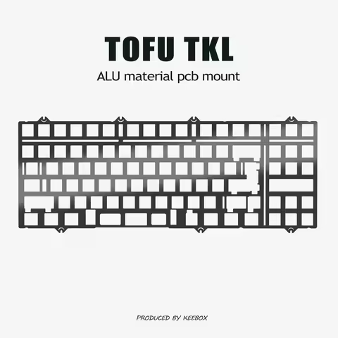 Keebox Tofu TKL Keyboard PP PC Alu CF Positioning Plate Keyboard Kit PCB Mounted Custom DIY Keyboard