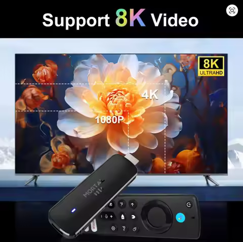 Mortal Android14 TVQ8 8K video stick WIFI6 TV stick Allwinner H313 Bluetooth5 4K Netflix YouTube Tv