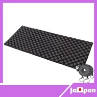 【 Direct from Japan】Fuji drive floor mat, general purpose, minivan, wagon, 2nd row, 3rd row, second car mat, dirt-preventive, rug mat (black-gray check, M size)