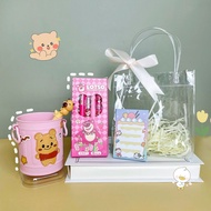 Student gift Set includes pen tube+notebook+pen gift 1/6, birthday, school year summary BAG U S.OBUT