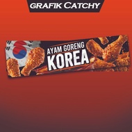 Banner Bunting Pakej Berniaga Ayam Goreng Korea Murah Dan Cantik Grafik Menarik