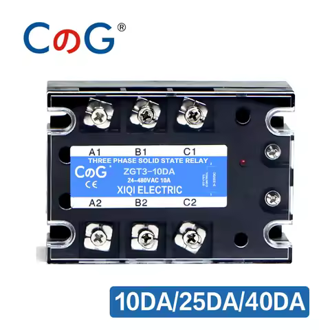CG 3 Phase 10A 25A 40A DA 60A 80A 100A 150 200A Three Phase SSR 3-32V DC Control 24-480V AC Solid St