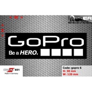 GOPRO Ea cutting sticker/decal Code: Gopro6 (logo sponsor)
