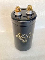 (แพ็ค1ตัว)ตัวสวยไม่บุบค่าเต็มQCก่อนส่ง C 22000UF 80VDC Hitachiสินค้าใหม่ ขนาด50x100mm คาปาซิเตอร์ 22