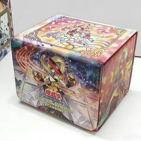 Original DIY Yugioh Melodious Deck Box Yu-Gi-Oh! TCG OCG PTCG Trading Cards Pu Leather Storage Box 1