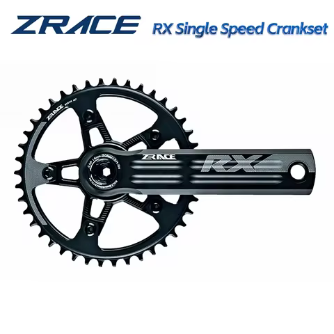 ZRACE RX Single Speed Crank Chainset Crankset,40T / 42T / 44T,170 / 172.5 / 175,for gravel-bikes Cyc