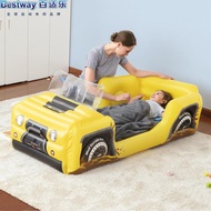 Bestway Inflatable Car Mattress Kids Inflatable Air Bed Mattress Cartoon flocking toddler preschool 