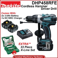 [CORATED] Makita DHP458RFE 18V Cordless Hammer Driver Drill (1 Year Warranty)