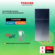 Toshiba GR-RT835WE-PGY(GG) 661L 2 Doors Refrigerator/Peti Sejuk/ 冰箱