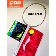 Badminton Racket LI-NING AEROUNOUT 9000 32 Lbs Grade Ori (BONUS Bag And GRIP)