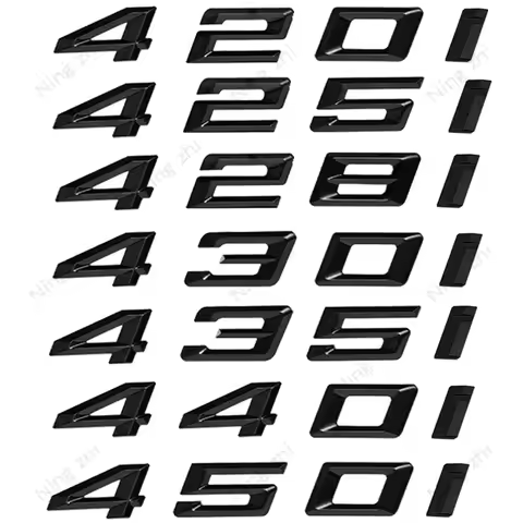 Car Trunk Letters Logo Badge Emblem Styling Decals Sticker For BMW 4 Series 420d 430i 420i 430d 435d