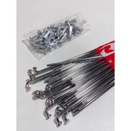 Chrome-plated RCB motorcycle spoke set, Racing boy hub & shiny stainless steel 184 157 disc