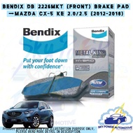 MAZDA CX-5 CX5 KE FRONT DISC BRAKE PAD (DB2226MKT) BENDIX METAL KING TITANIUM