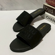 KUZUKA FOOTWEAR - Women's Simple Flat Sandals, NIL NIL Canvas, Simple