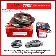 TRW Honda City TMO (GM2), Jazz TGO (GE) 08'-13' Front (Depan) & Rear (Belakang) Disc Rotor (2PCS) & 