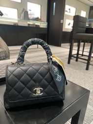 Chanel coco handle mini classic caviar black GHW 經典黑金