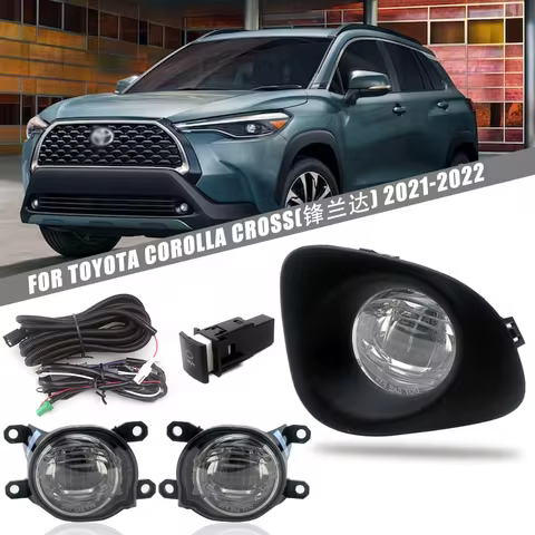 For Toyota Corolla Cross 2021 Front Fog Lamp Assembly with LED Bumper Lights
