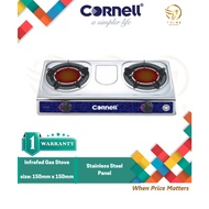 Cornell 2 Burner Infrared Gas Stove Cooker CGS-G150SIR CGSG150SIR （Stainless Steel）
