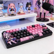 Wanqi C61-Key Mechanical Keyboard Wired Backlight Green Black Tea Axis Portable Dormitory Internet C