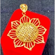 LOKET BUNGA MATAHARI EMAS BANGKOK 24K