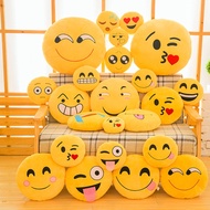 30CM Soft Emoji Yellow Round Cushion Emoticon Stuffed Plush Toy Smiley Pillow