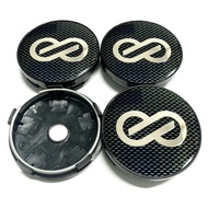 4pc 60mm Enkei Plaid Shading Sticker Car Wheel Centre Sport Rim Cap Fit for Enkei Wheel  .PuraAutoRe