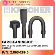 (SET 1) KARCHER CAR CLEANING KIT FOR FOR VC 4I, VC 4S HANDHELD CORDLESS STICK VACUUM P/N: 2.863-289.