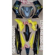 (Tanam) (MX KING 99) Coverset Cover set tanam (HLD Racing) yamaha lc135 v1 MX KING 99 LEMON