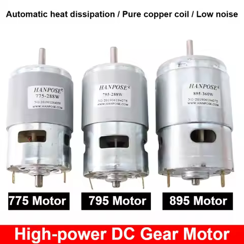 Durable 775 795 895 Spindle motor 3000-12000 RPM Motor Brush dc motors 775 150W lawn mower motor wit