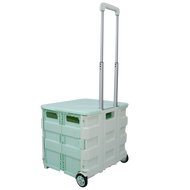 Uni-Silent 45L/65Lรถเข็นช้อปปิ้ง รถเข็นอเนกประสงค์ รถเข็นจ่ายตลาด cart รถเข็นพับ 4 ล้อ ปีนล้อ พับได