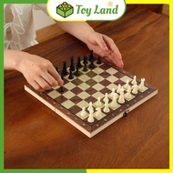 [Wooden Table] High-Quality Wooden Table Magnet Chess Set Sports Intellectual Chess Boardgame International Chess Children
