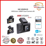 Hikvision K5 Car Dashcam Dual Camera 4K Front + 1080P Rear Ultra Clear Touch Screen Car Camera