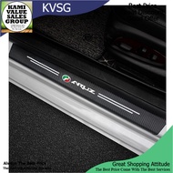 Carbon Fiber [4pcs] Side Door Step Protector Perodua Alza Axia Aruz myvi Bezza Viva Accessories (SV)