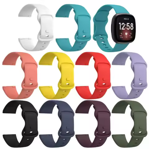 Soft Silicone Strap For Fitbit Versa 3 band Correa sport Bracelet For Fitbit Sense Versa3 women Watc