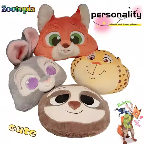 Disney Judy Nick Pillow Blanket 2-in-1 Cute Cartoon Personalized Fashionable Comfortable Office Nap 