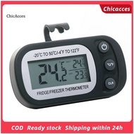 ChicAcces Fridge Thermometer Anti-humidity High Accuracy IPX3 Waterproof Electronic Magnetic Fridge Temperature Meter for Home