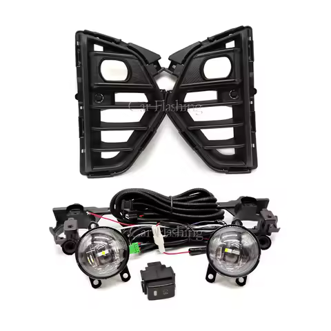 1 Set Car LED Fog lights For Nissan NV350 Caravan Micro Bus/Urvan 2023 fog lamps Cover Grill frame W