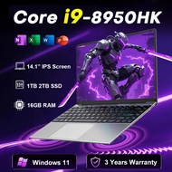 【3-year warranty】14.1 Inch Laptop Ultra Slim PC Gaming Computer Windows 11 Pro Intel Core i9 8950HK 