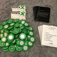 Stock X Green Tag Ball Shoe Green Check Anti-Theft Buckle Pendant Sticker Card DIY Phụ Kiện