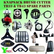 TB33 / TB43 KNAPSACK ENGINE BRUSH CUTTER SPARE PARTS  ALAT GANTI MESIN RUMPUT ENGINE GALAS