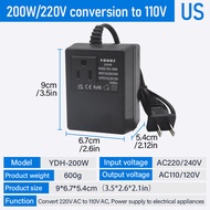220V 240V To 110V 120V 200W Electronic International Travel Power Converter Voltage Converter Power 