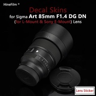 New Version Sigma 85 F1.4 FE Lens Sticker Protective Skins for Sigma 85mm f/1.4 DG DN Art for Sony E