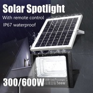 ✨✨High-brightness 300w 600w led solar flood light outdoor waterproof with remote control solar garde